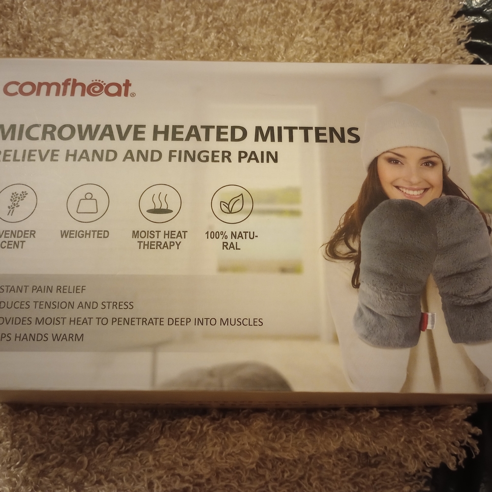 Gray Heated Mittens